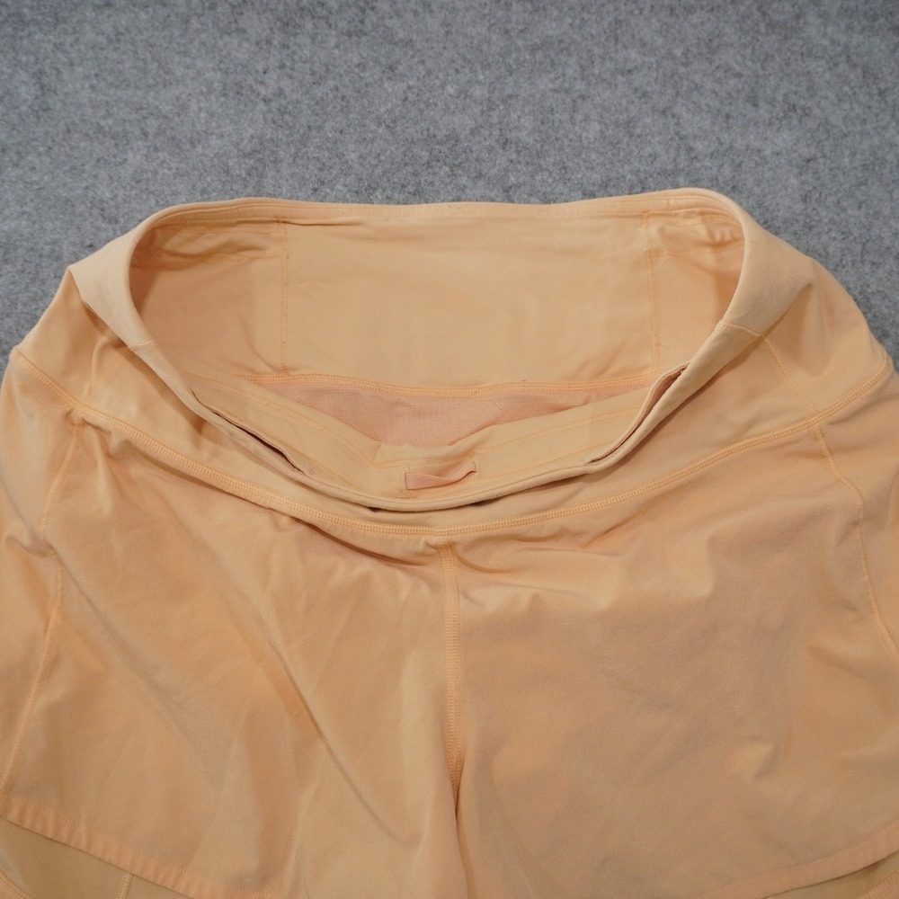 Lululemon Size 8 Speed Up Low-Rise Lined Shorts Peach Running Short Gorpcore - Picture 2 of 5